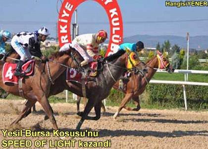 Yeil Bursa Kousunu SPEED OF LIGHT kazand