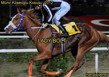 Mnir Kseolu Kousunu  LADY BOLT  kazand 